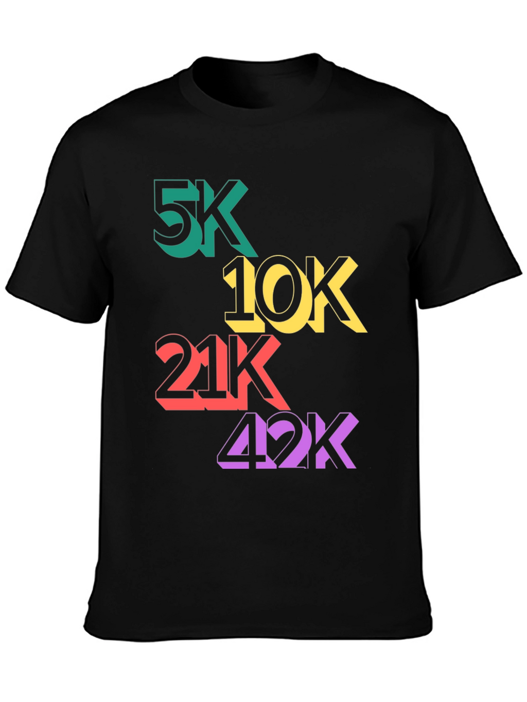 Runners T-Shirt: 5K 10K 21K 42K