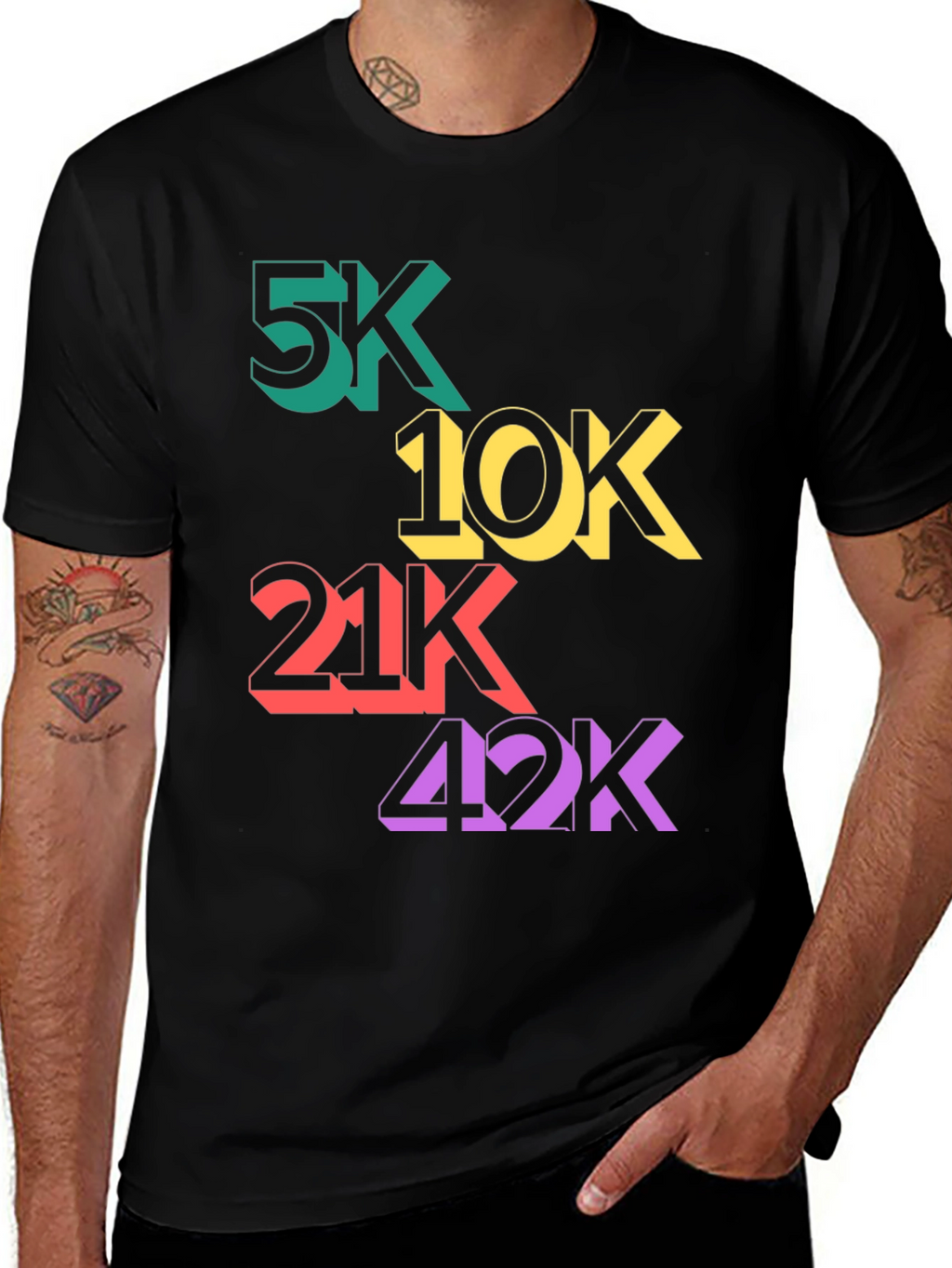 Runners T-Shirt: 5K 10K 21K 42K