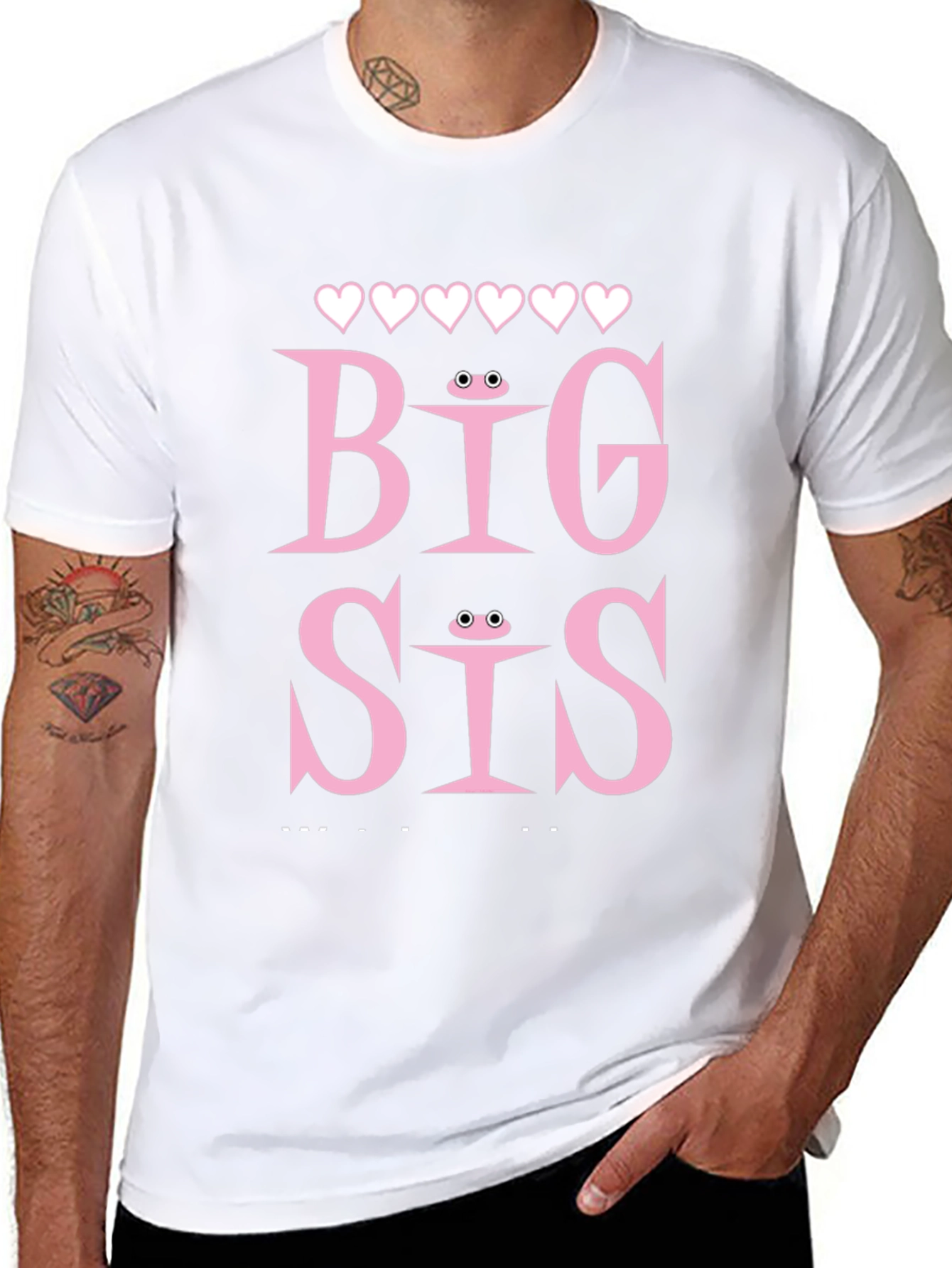 Big Sis T-Shirt Frog Eye Detail