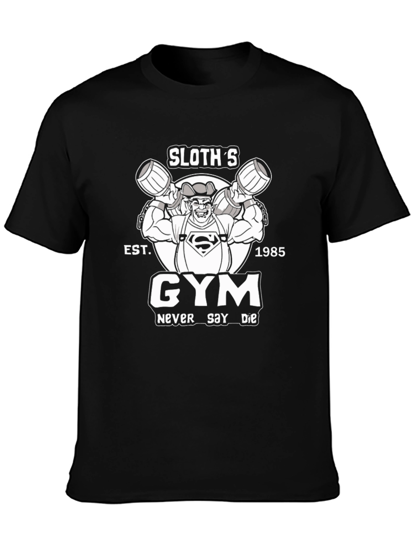 Sloths Gym T-Shirt - Never Say Die - Est. 1985