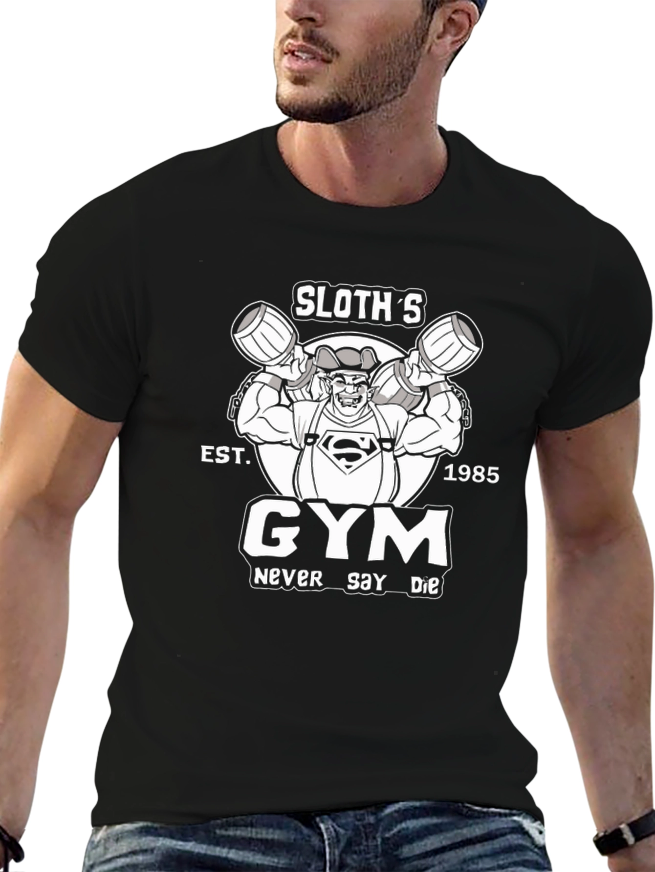 Sloths Gym T-Shirt - Never Say Die - Est. 1985