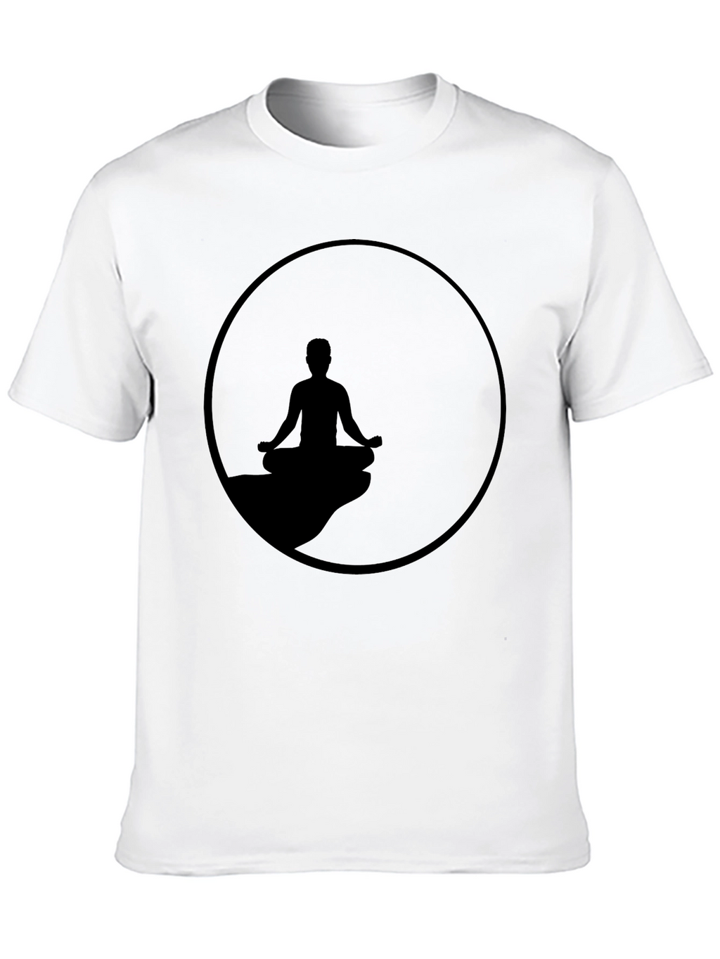 Zen Meditation T-Shirt - Relaxed Fit Black Tee