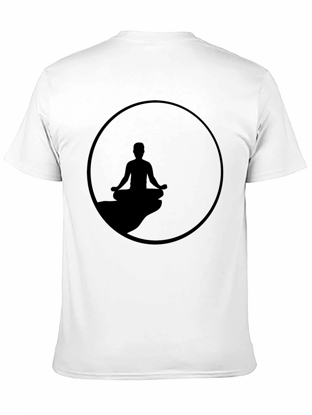Zen Meditation T-Shirt - Relaxed Fit Black Tee