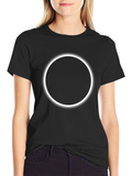 Black Eclipse Graphic T-Shirt - Modern Style