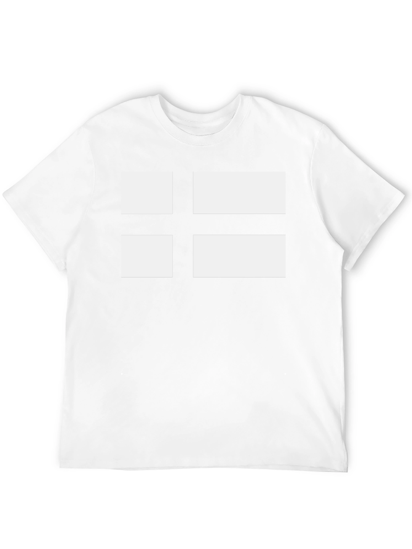 Nordic Cross Graphic Tee - Black Cotton T-Shirt