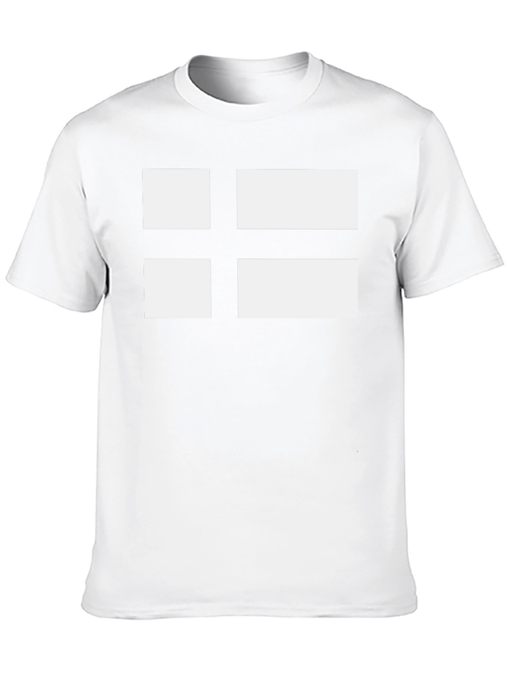Nordic Cross Graphic Tee - Black Cotton T-Shirt