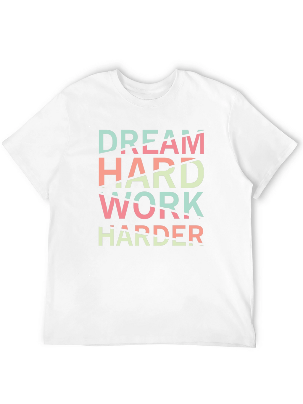 Dream Hard Work Harder Black Graphic Tee