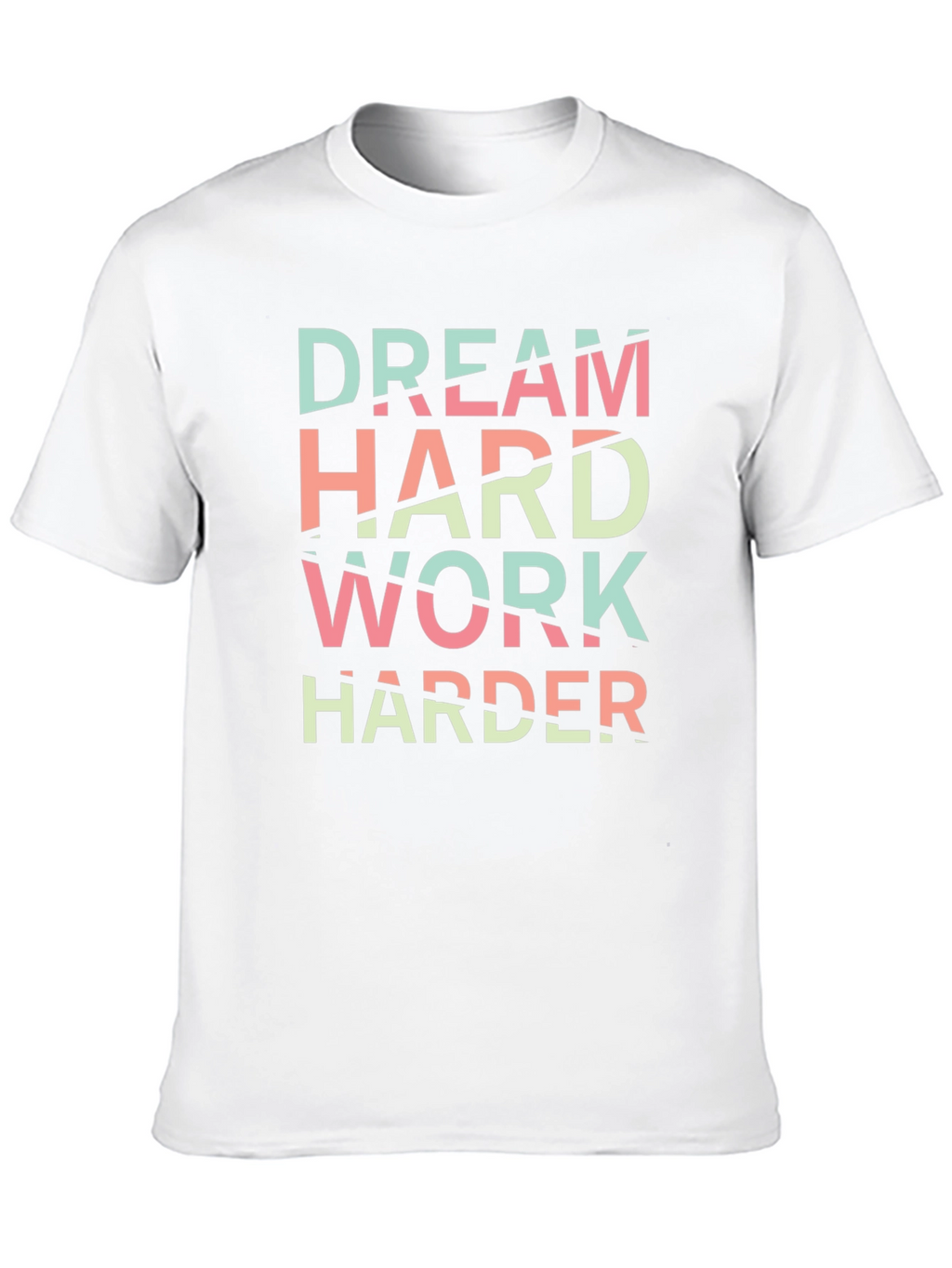 Dream Hard Work Harder Black Graphic Tee