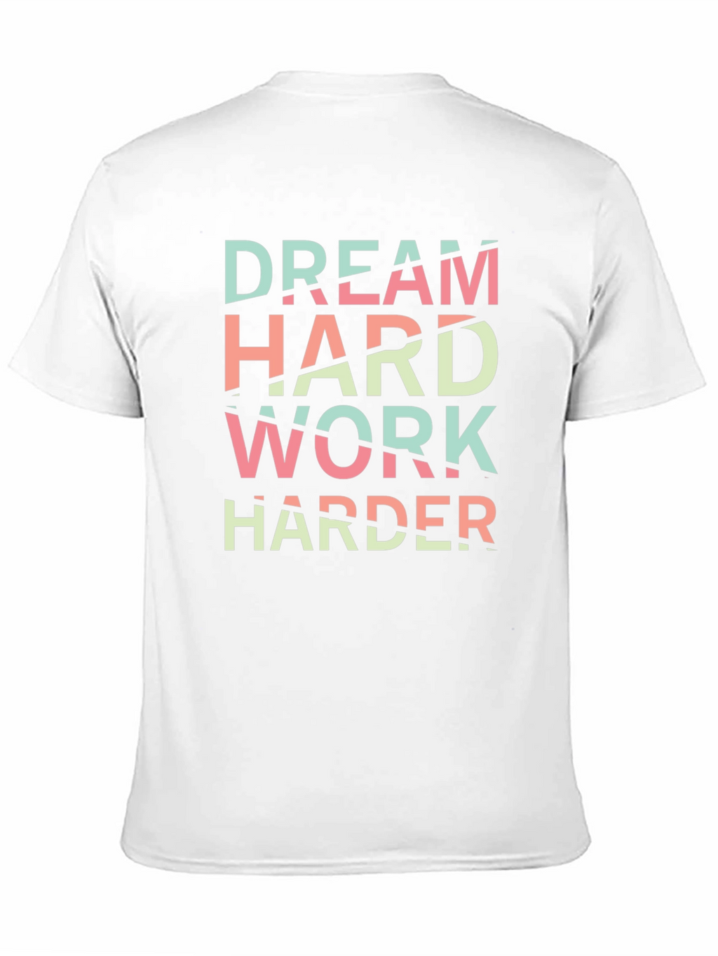 Dream Hard Work Harder Black Graphic Tee