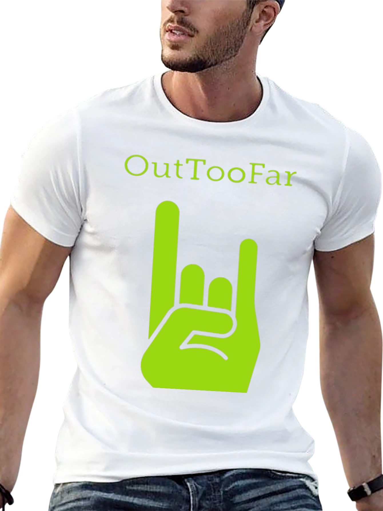 OutTooFar Graphic Tee - Rock On Hand Design