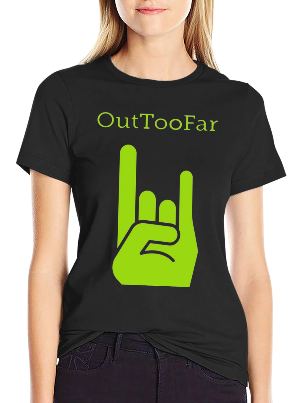 OutTooFar Graphic Tee - Rock On Hand Design
