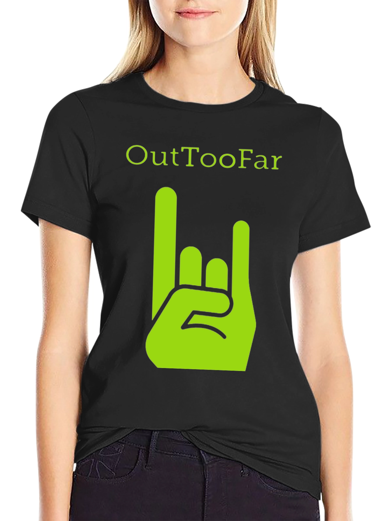 OutTooFar Graphic Tee - Rock On Hand Design