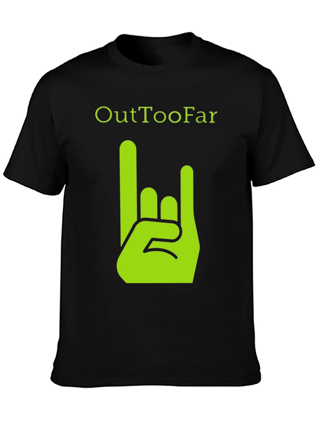 OutTooFar Graphic Tee - Rock On Hand Design
