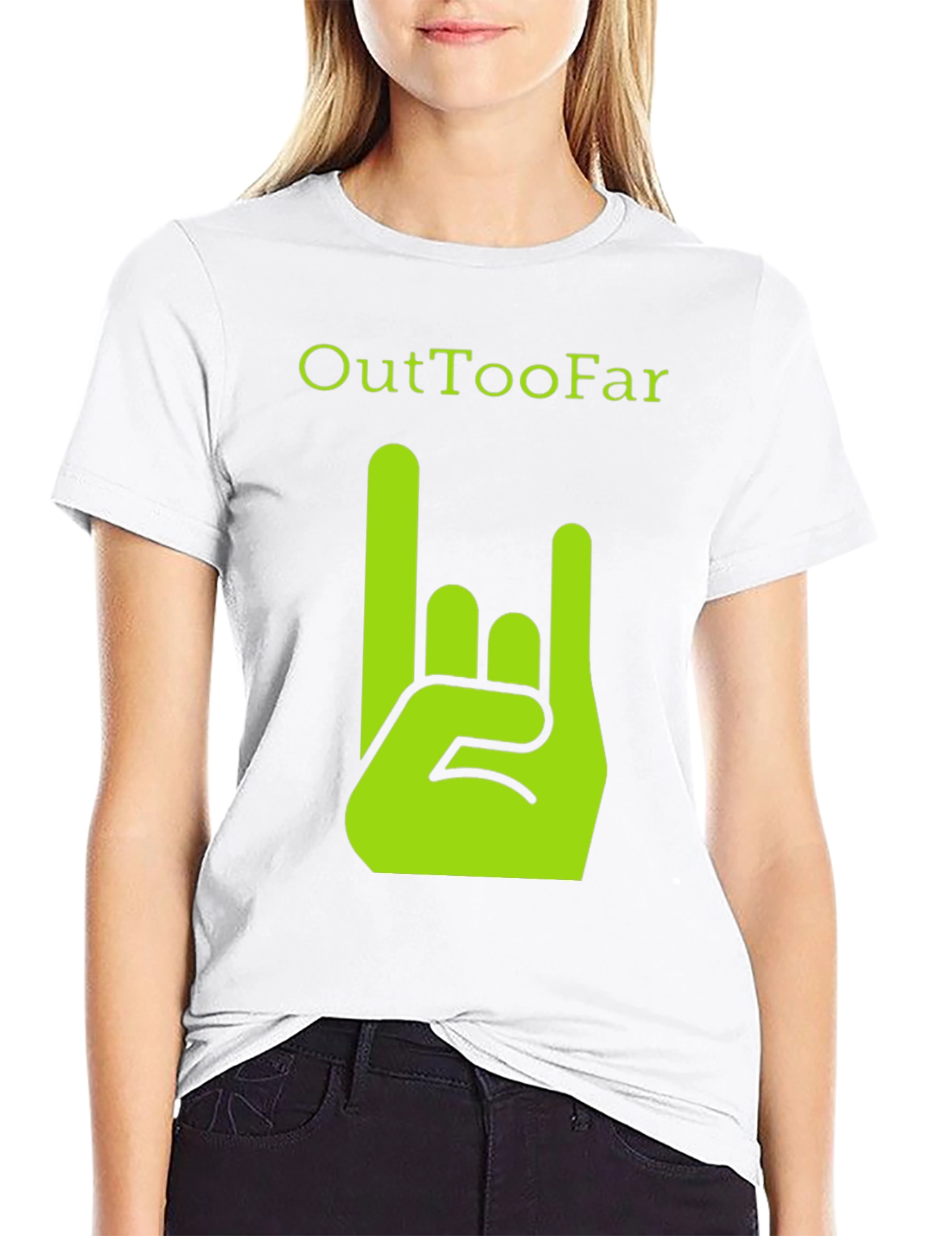 OutTooFar Graphic Tee - Rock On Hand Design