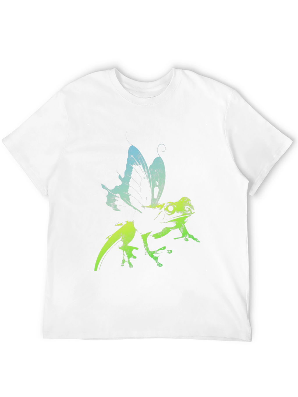 Frog Butterfly Graphic Tee - Black T-Shirt