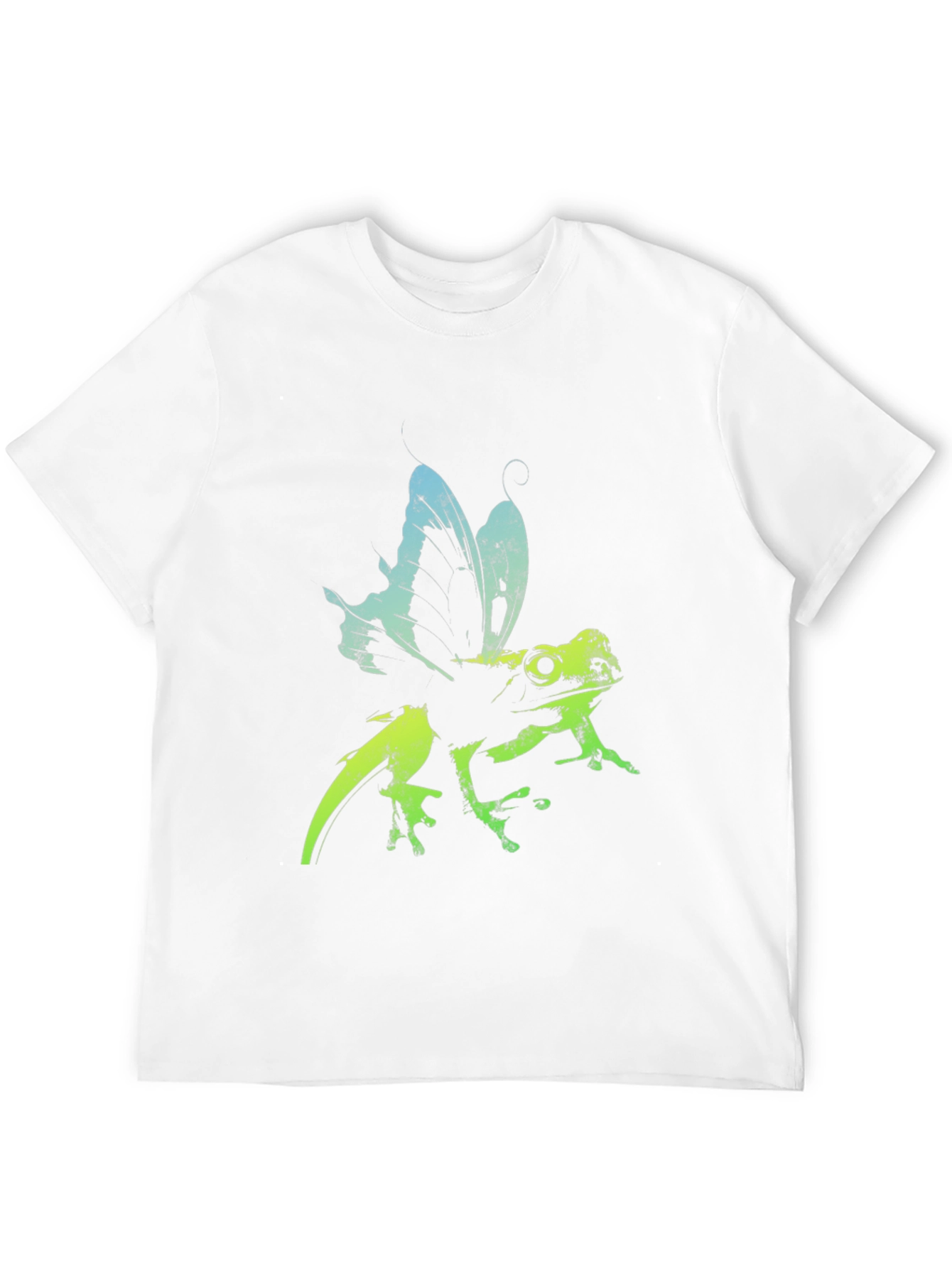 Frog Butterfly Graphic Tee - Black T-Shirt