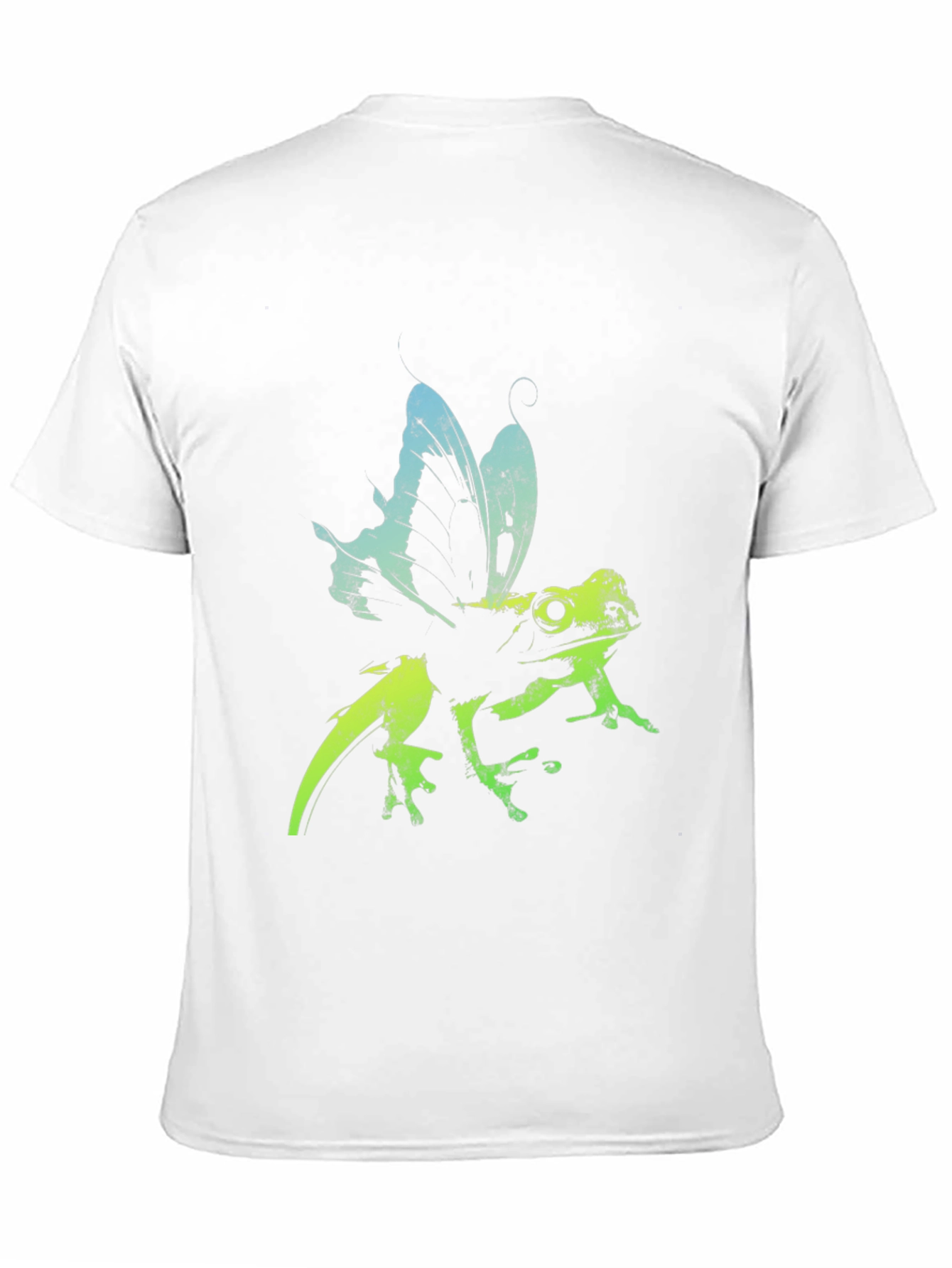 Frog Butterfly Graphic Tee - Black T-Shirt