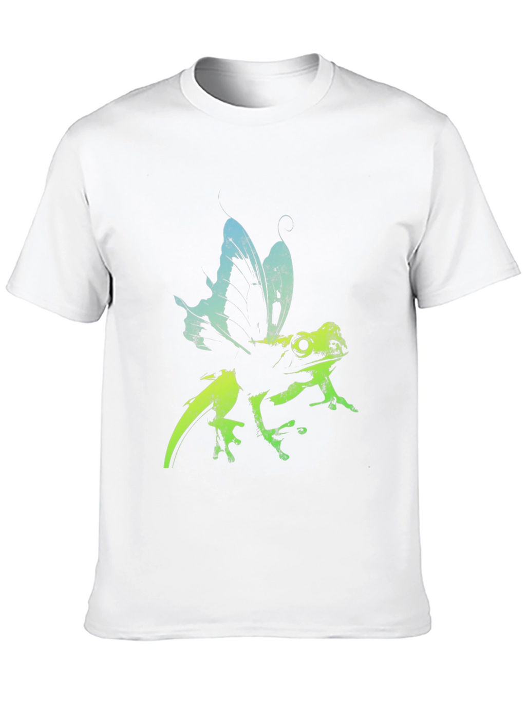 Frog Butterfly Graphic Tee - Black T-Shirt
