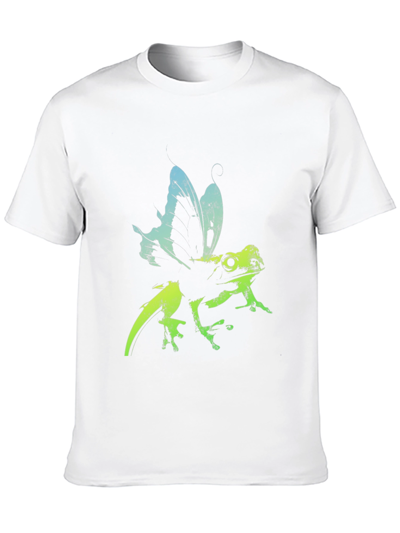 Frog Butterfly Graphic Tee - Black T-Shirt