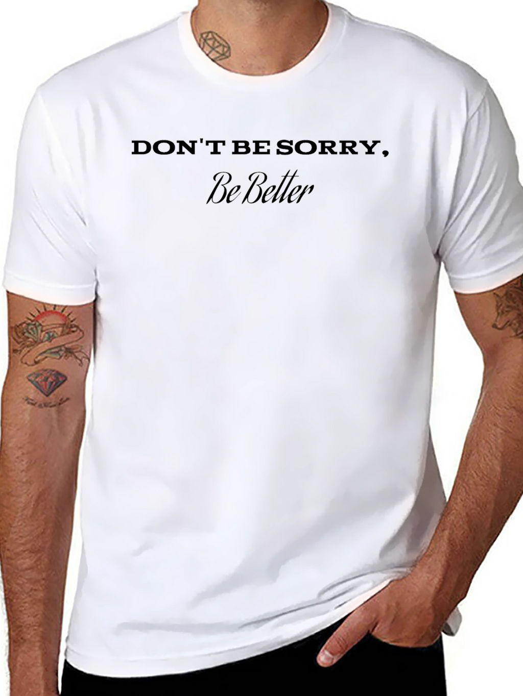 Be Better Graphic Tee - Motivational Black T-Shirt