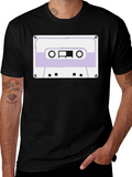 Retro Cassette Tape Graphic Tee - Black