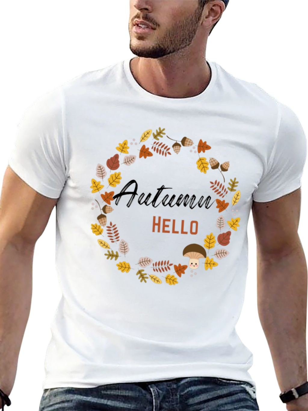Autumn Hello Wreath Graphic Tee