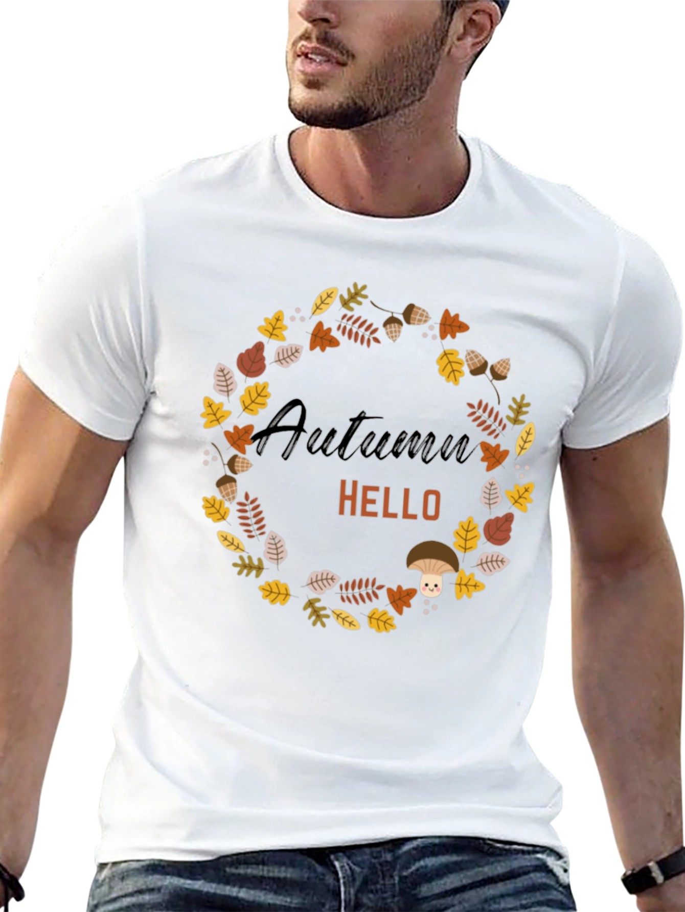 Autumn Hello Wreath Graphic Tee