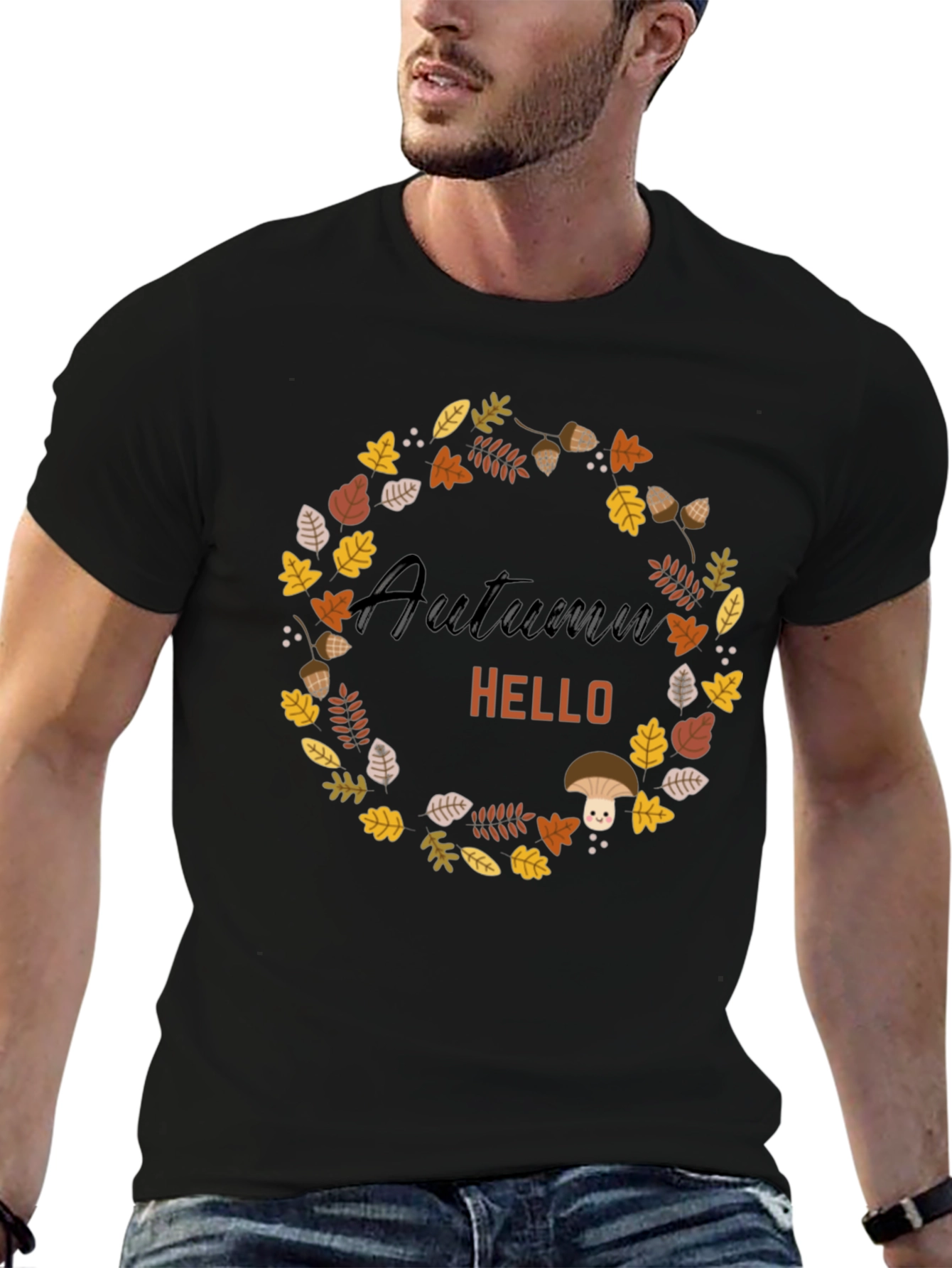 Autumn Hello Wreath Graphic Tee