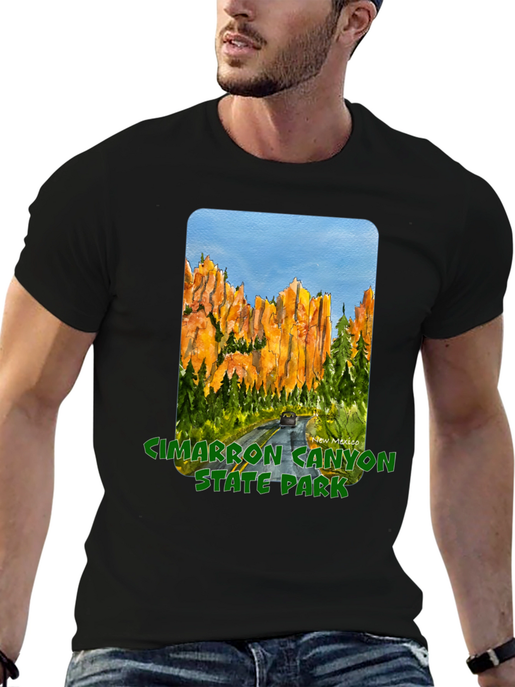 Cimarron Canyon State Park Black T-Shirt