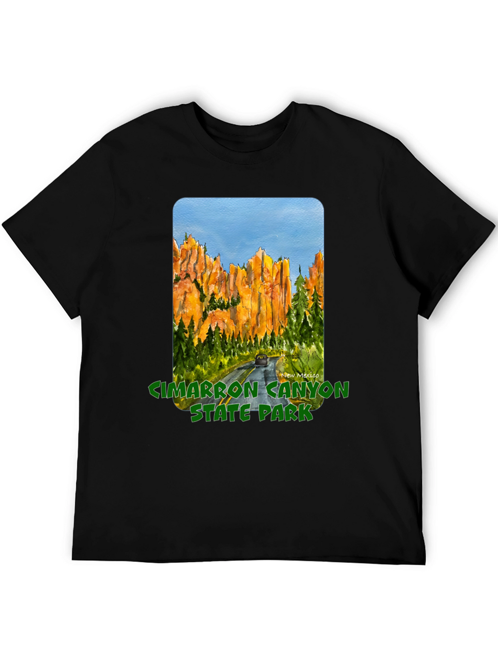 Cimarron Canyon State Park Black T-Shirt