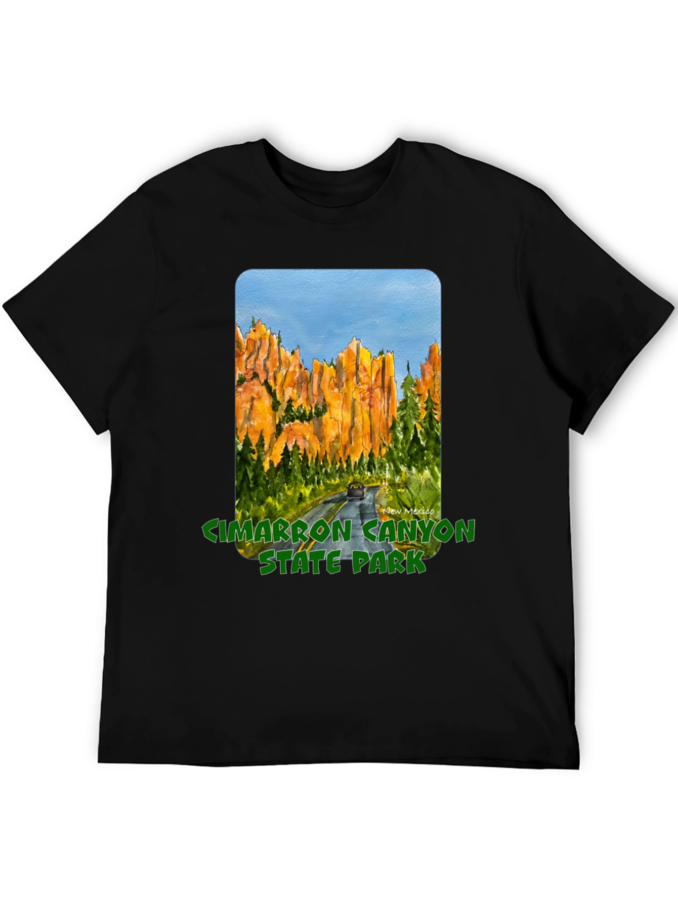 Cimarron Canyon State Park Black T-Shirt