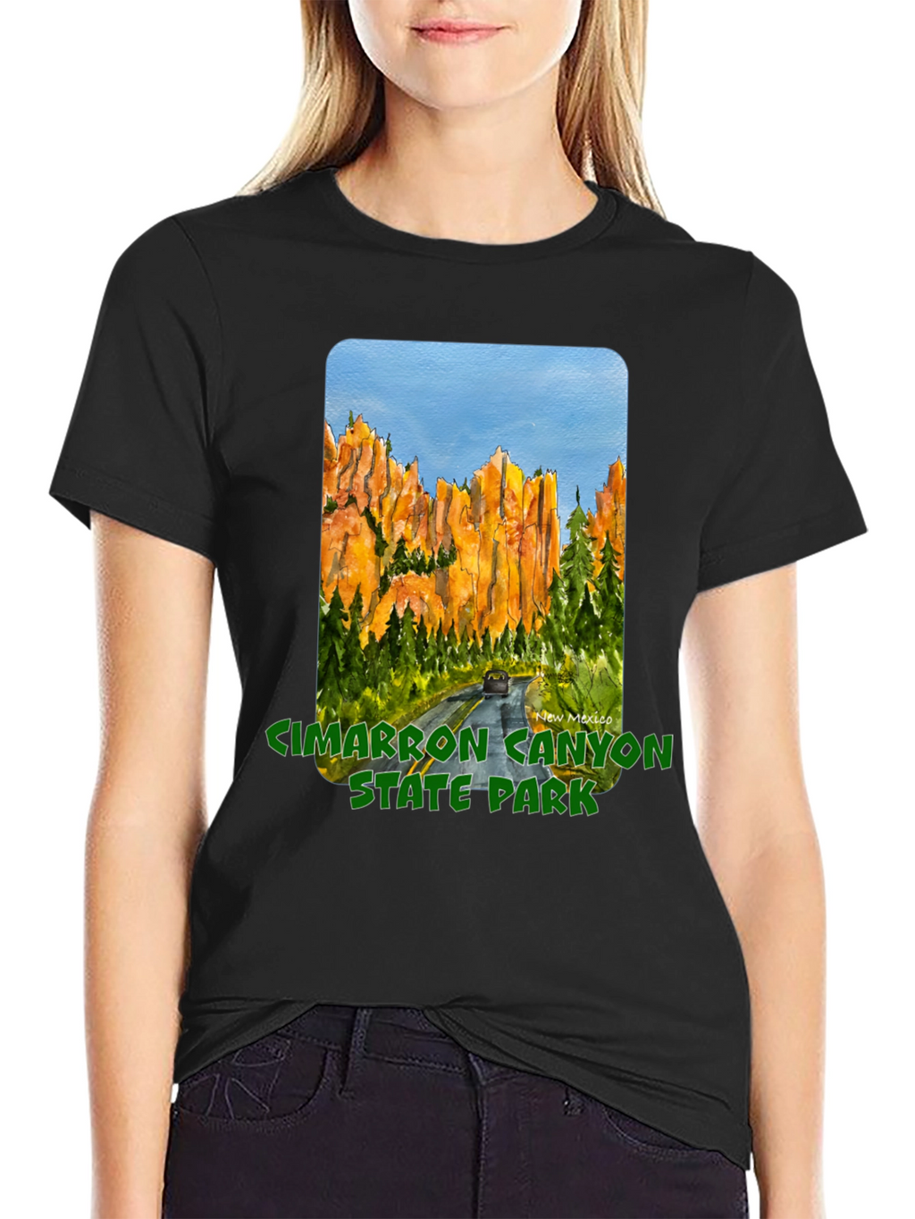 Cimarron Canyon State Park Black T-Shirt