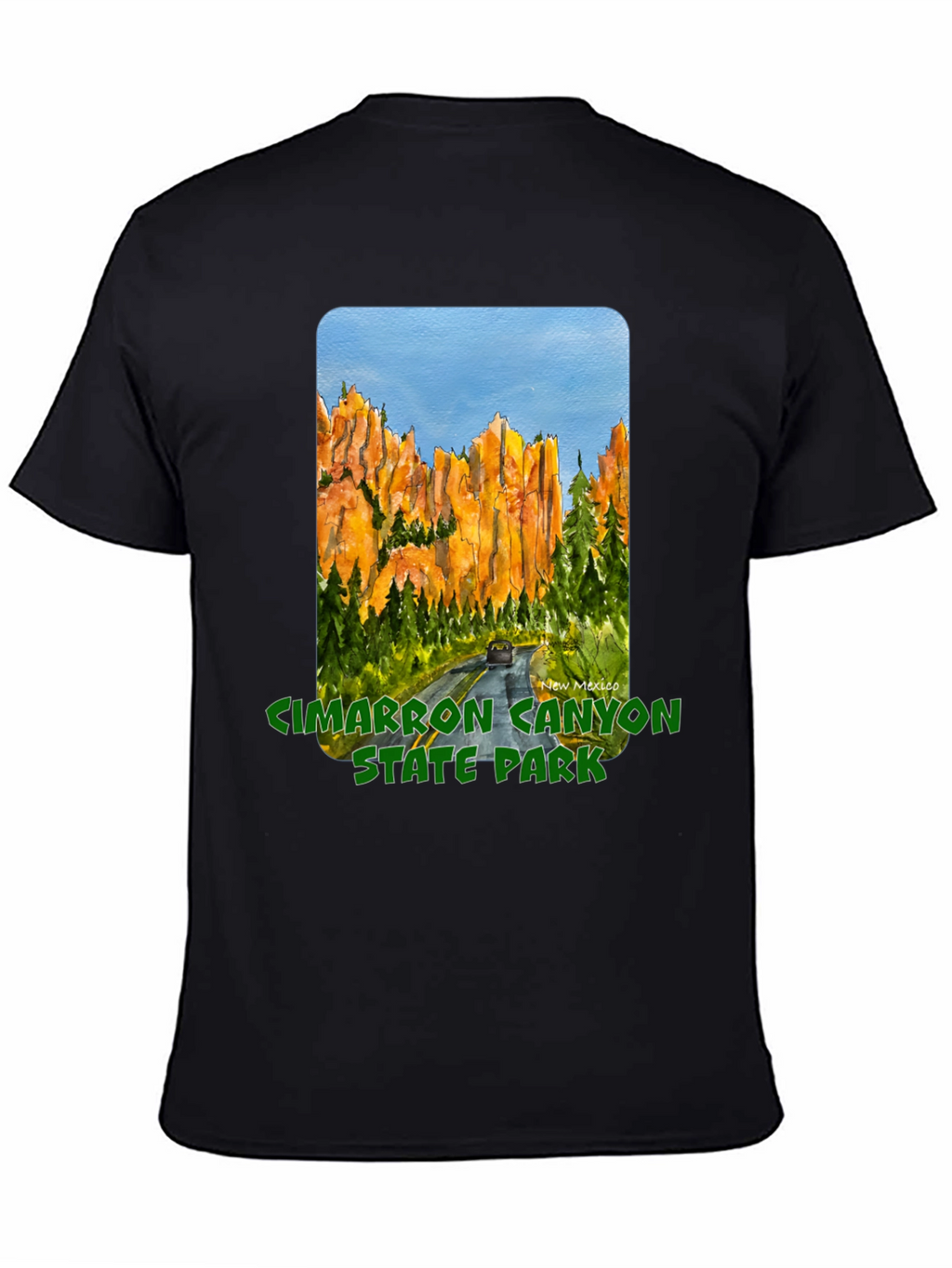 Cimarron Canyon State Park Black T-Shirt