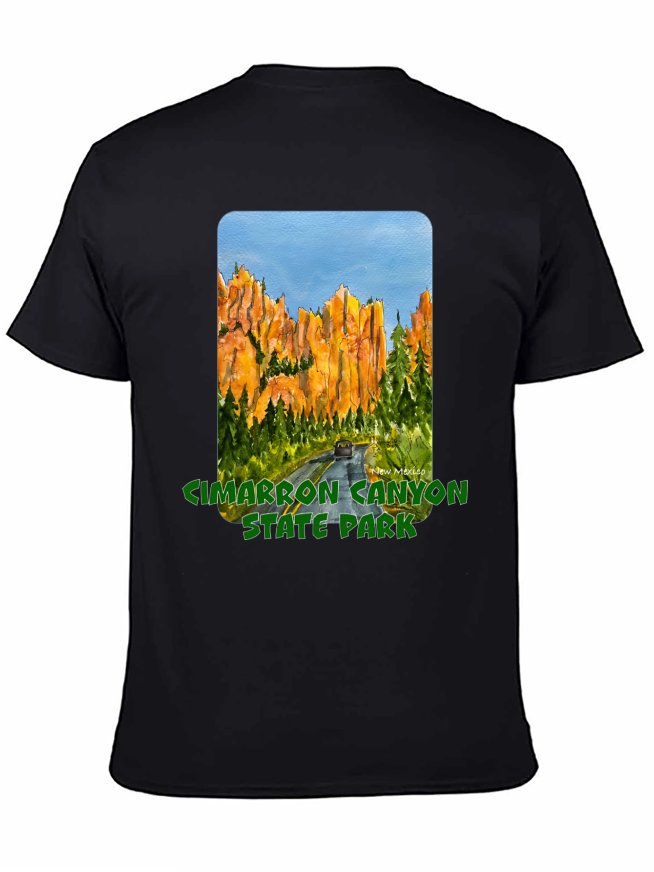 Cimarron Canyon State Park Black T-Shirt