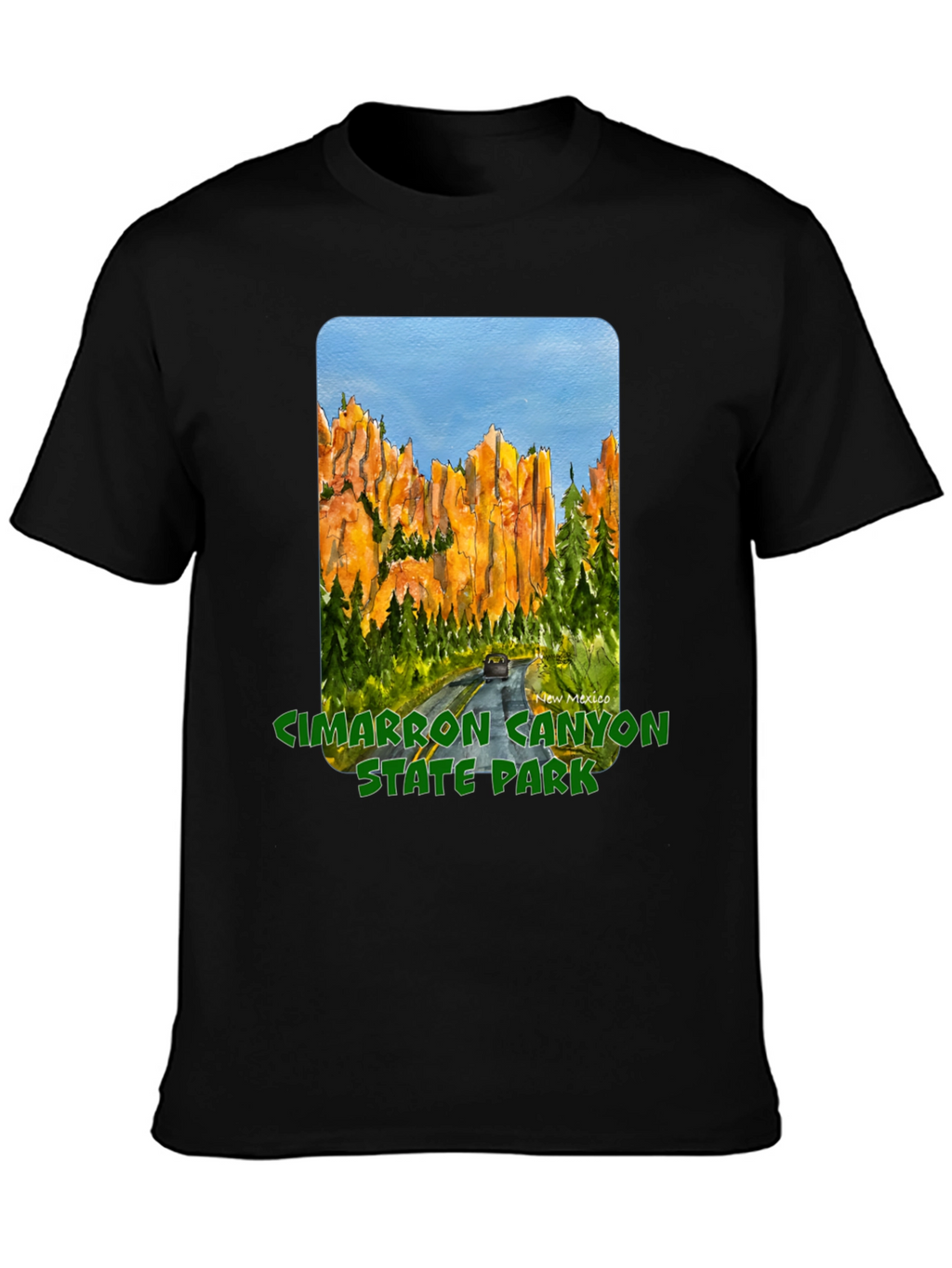 Cimarron Canyon State Park Black T-Shirt