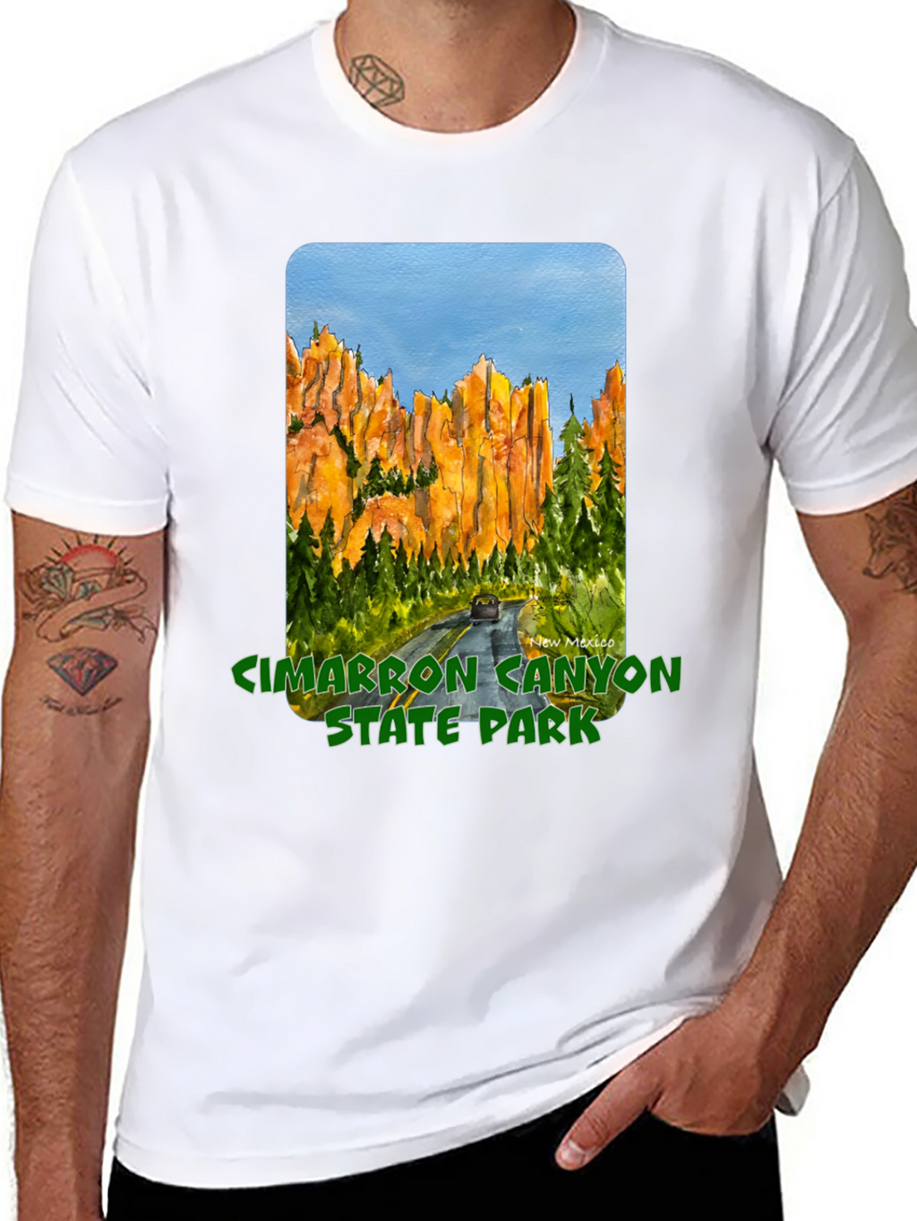 Cimarron Canyon State Park Black T-Shirt
