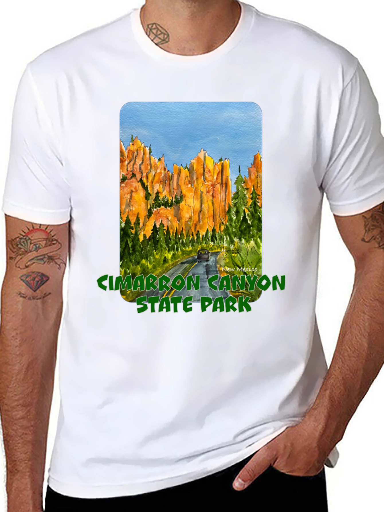 Cimarron Canyon State Park Black T-Shirt