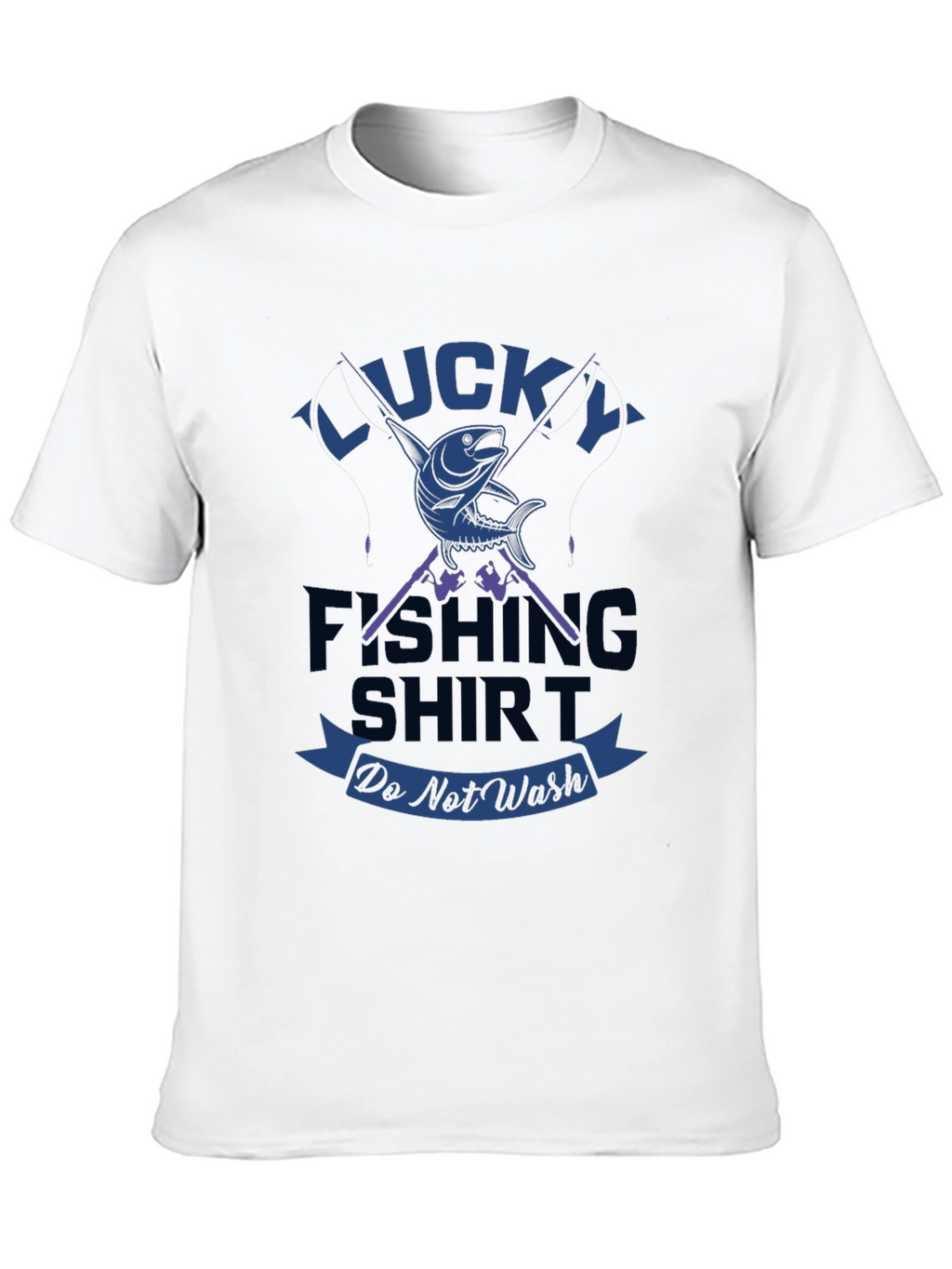 Lucky Fishing Shirt - Mens Black Graphic Tee