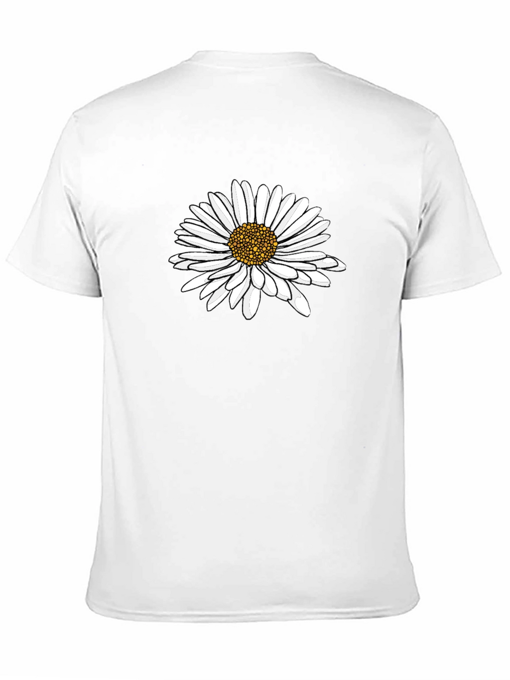 Daisy Graphic Tee - Black Cotton Comfort