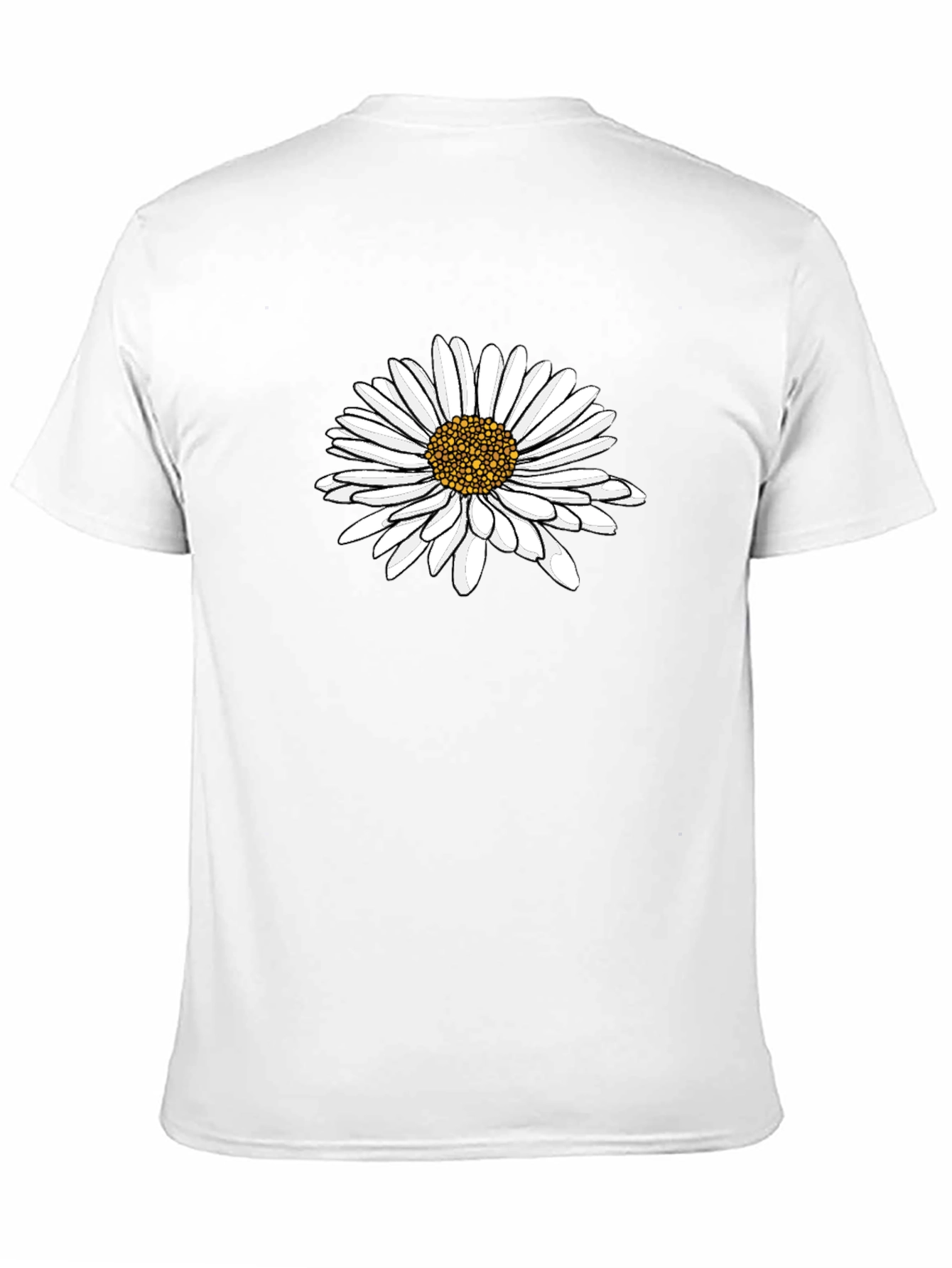 Daisy Graphic Tee - Black Cotton Comfort
