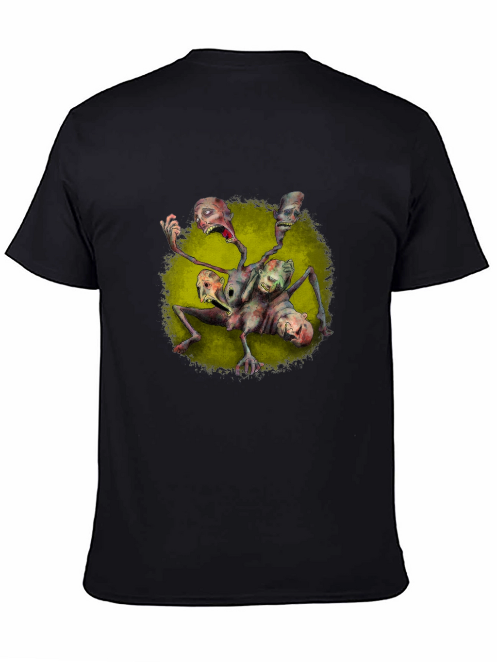 Creepy Multi-Headed Monster Graphic Tee