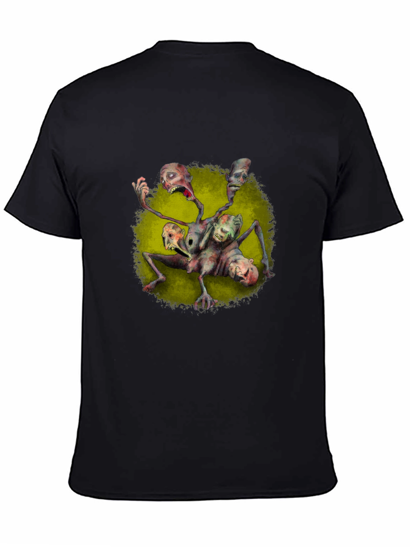 Creepy Multi-Headed Monster Graphic Tee
