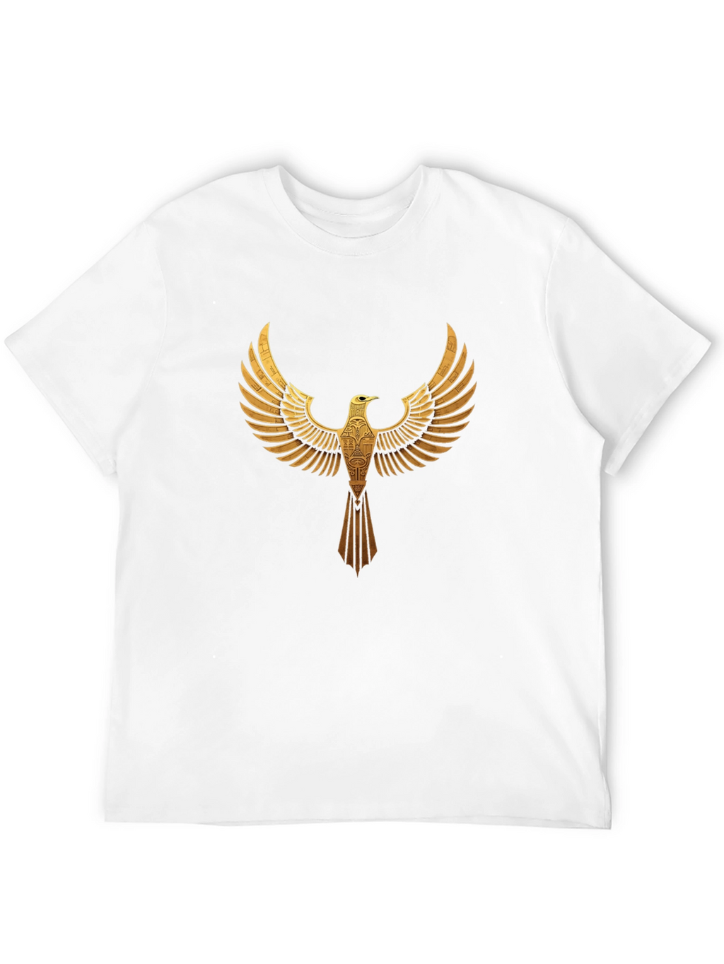 Golden Eagle Graphic Black T-Shirt