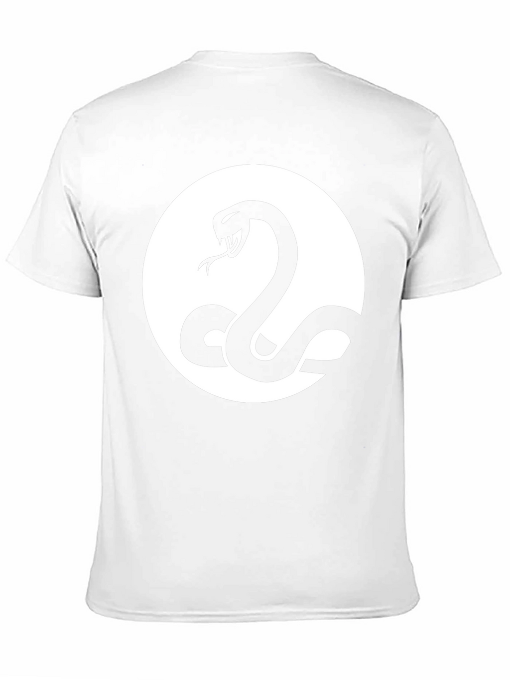 Snake Circle Graphic Tee - Black