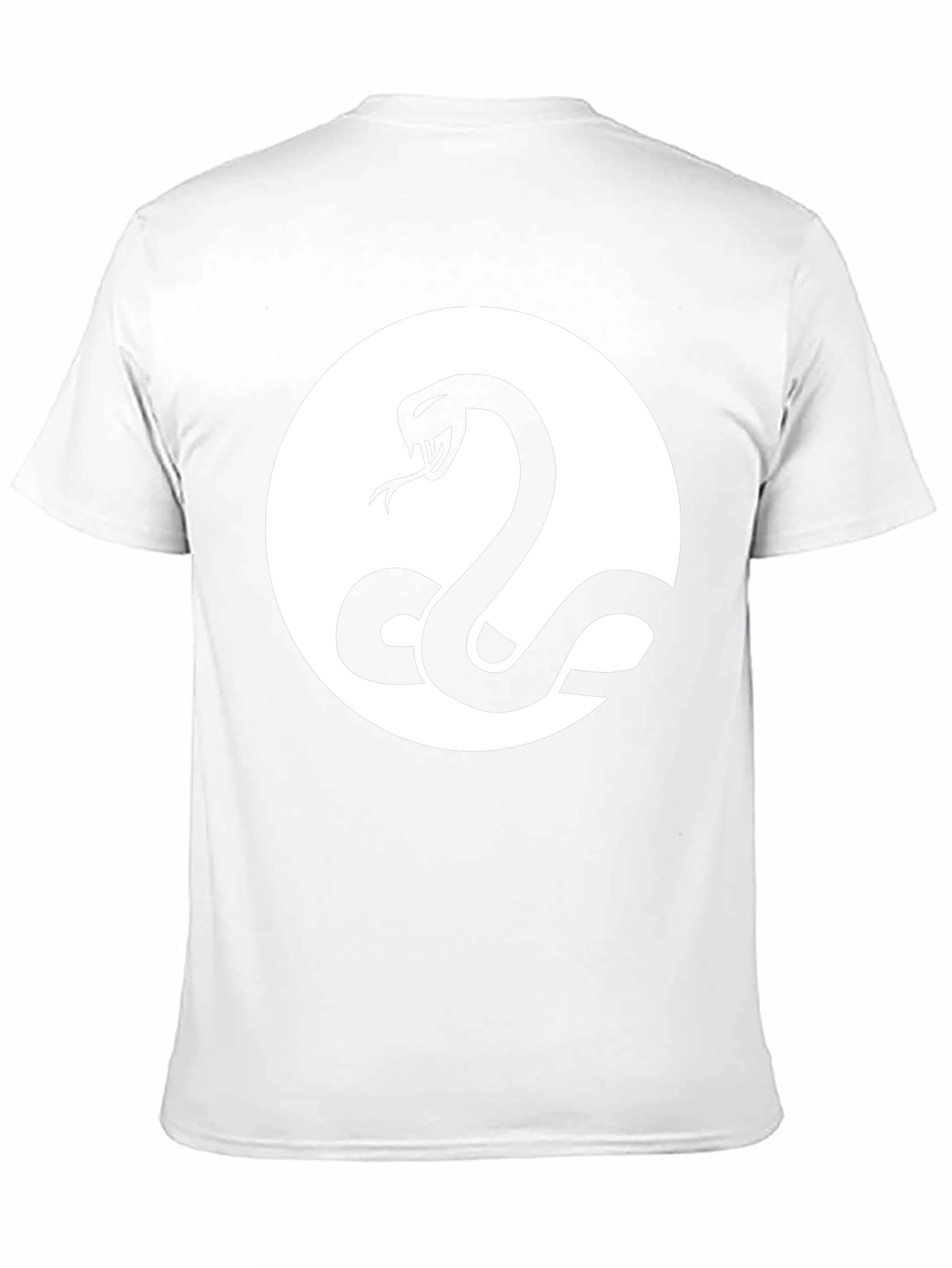Snake Circle Graphic Tee - Black