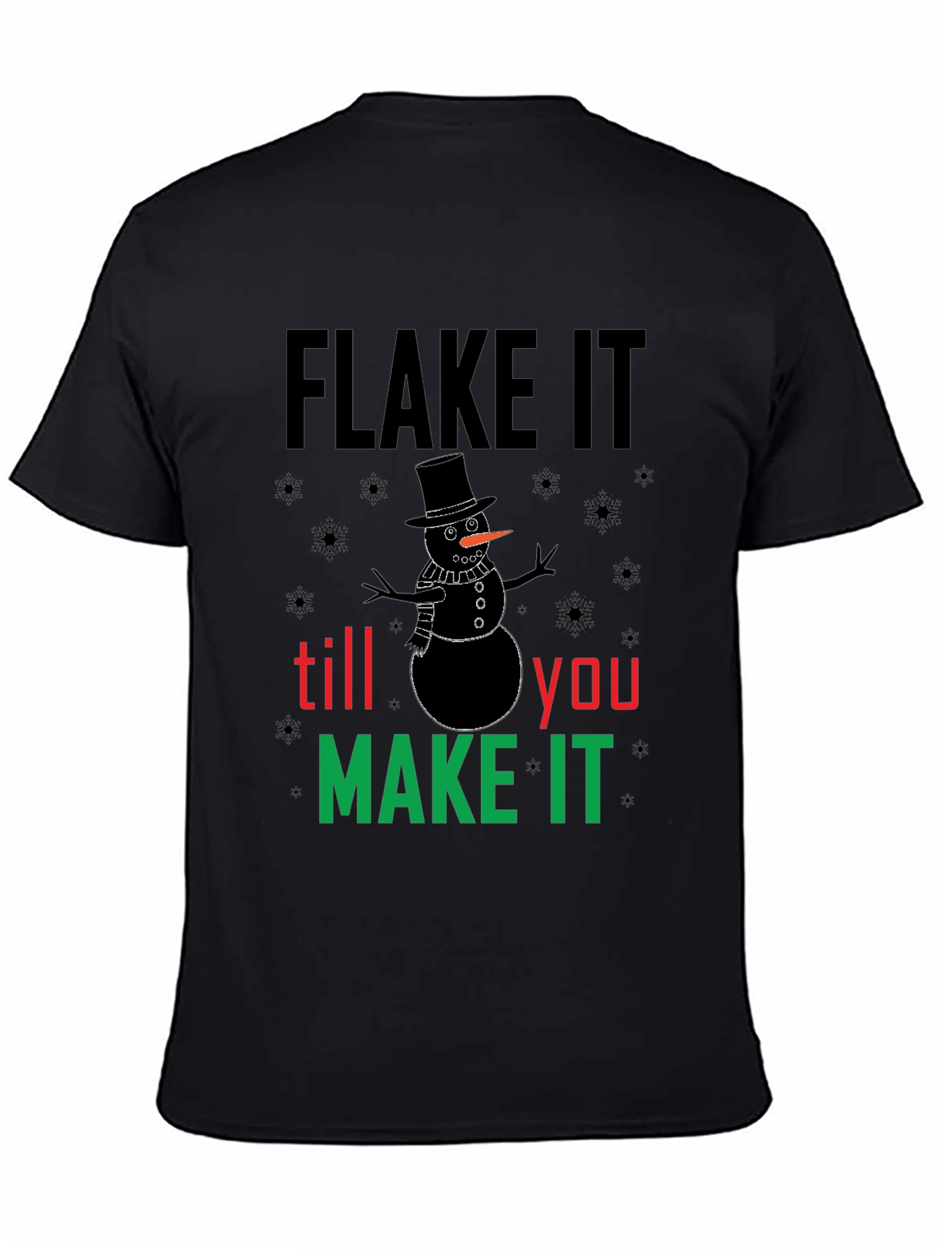 Flake It Snowman Graphic Tee