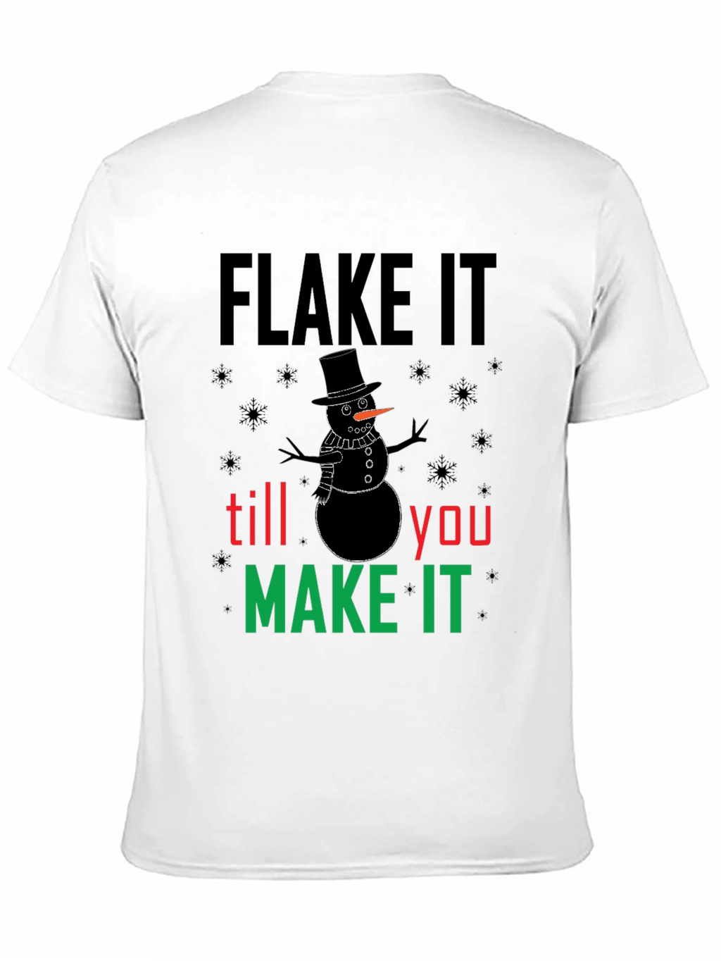 Flake It Snowman Graphic Tee
