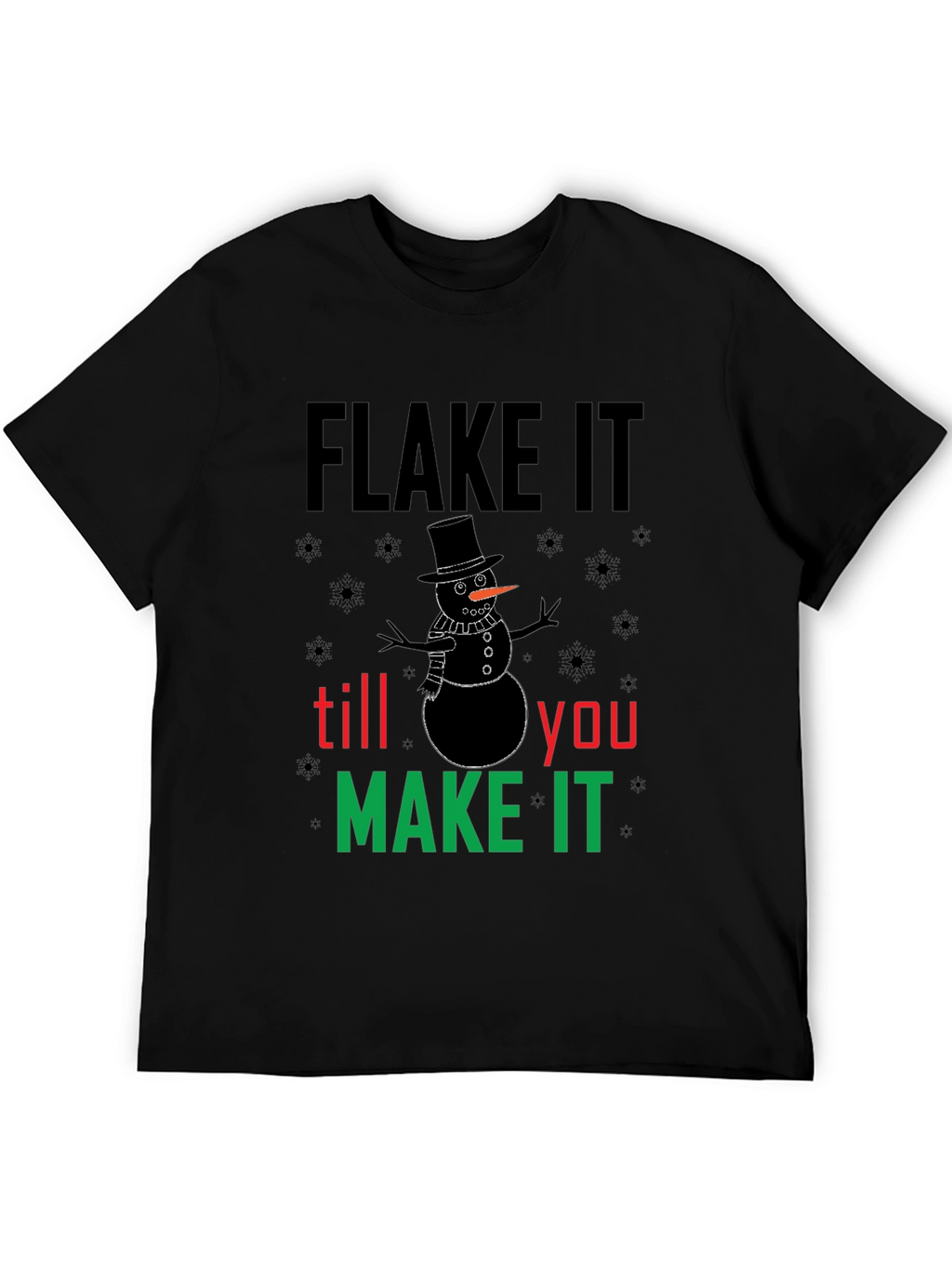 Flake It Snowman Graphic Tee