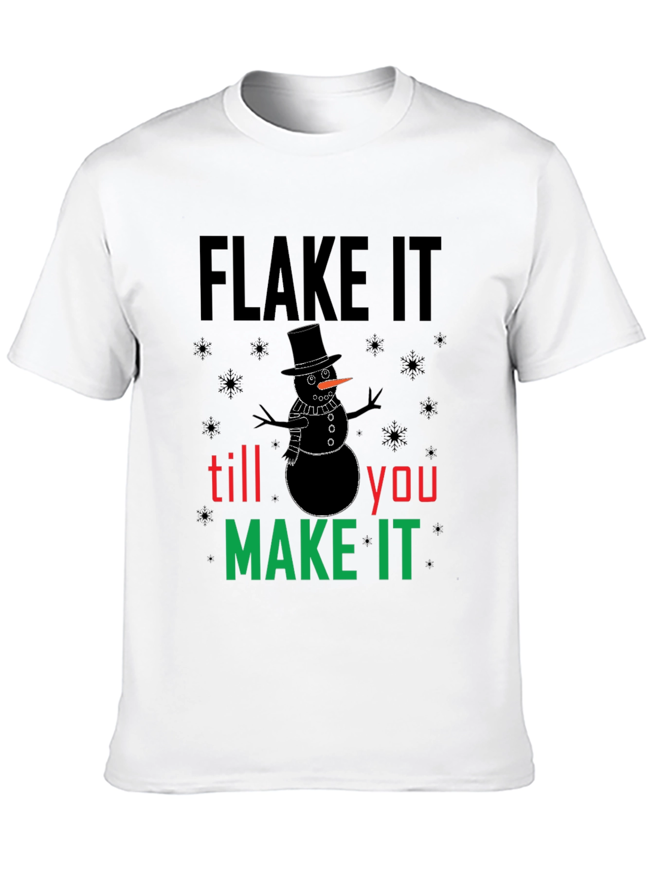 Flake It Snowman Graphic Tee