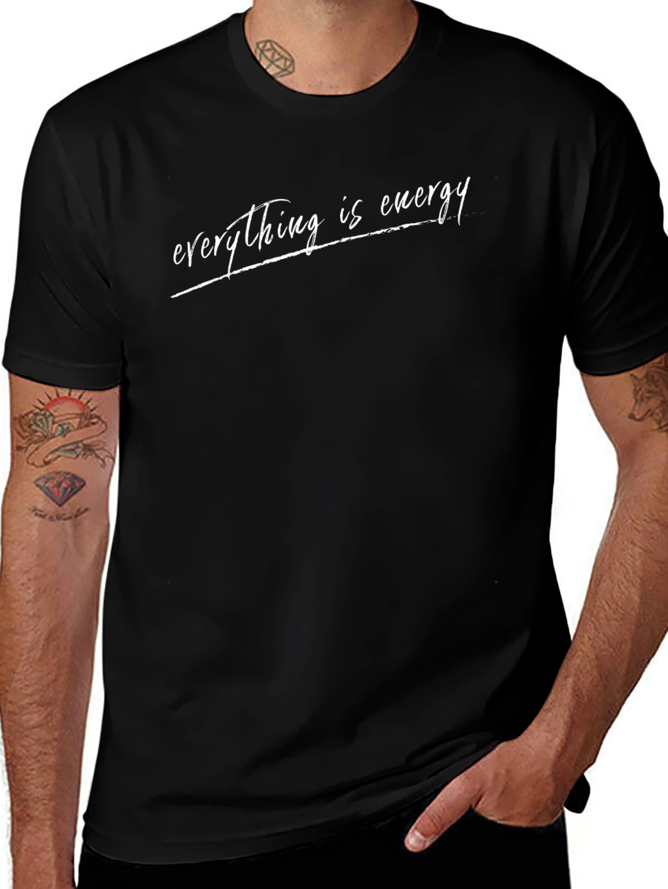 Everything is Energy Graphic Tee - Unisex Black T-Shirt